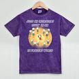 Just An Introvert Living In An Extrovert World Stickmen Mineral Wash Tshirts Mineral Purple