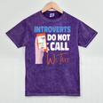 We Just Text Introvert For Quiet People Raglan Baseball Tee Mineral Wash Tshirts Mineral Purple