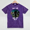 Just Me And My Yeti Retro Sunset Mountain Hiking Introvert Mineral Wash Tshirts Mineral Purple Just Me And My Yeti Retro Sunset Mountain Hiking Introvert Mineral Wash Tshirts Mineral Purple