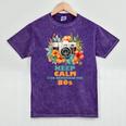 Keep Calm And Remember The 80s Retro Vintage Nostalgia Mineral Wash Tshirts Mineral Purple