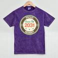 Kids Class Of 2031 Shirt Back To School Future Graduation Mineral Wash Tshirts Mineral Purple