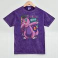 Kids Dabbing T Rex Graduation Kindergarten Class Of 2019 Mineral Wash Tshirts Mineral Purple