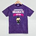Kids Kindergarten Graduate 2018 Graduation Girls Mineral Wash Tshirts Mineral Purple