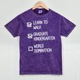 Kids Kindergarten Graduation Idea For Boys Mineral Wash Tshirts Mineral Purple