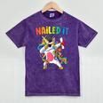 Kids Kindergarten Graduation Shirt Unicorn Graduate Nailed It Mineral Wash Tshirts Mineral Purple