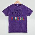 Kids Last Day Of Preschool Graduation Mineral Wash Tshirts Mineral Purple
