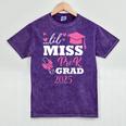 Kids Little Miss Pre-K Grad Preschool Prek Graduation 2025 Mineral Wash Tshirts Mineral Purple