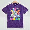 Kids Miss Pre-K Grad Graduation Cute Unicorn Rainbow Girls Mineral Wash Tshirts Mineral Purple