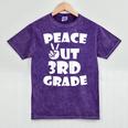 Kids Kids Peace Out 3Rd Grade For Graduation Mineral Wash Tshirts Mineral Purple