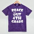 Kids Kids Peace Out 4th Grade For Graduation Mineral Wash Tshirts Mineral Purple