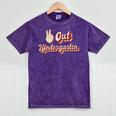 Kids Peace Out Kindergarten Graduation Kindergarten Graduate Mineral Wash Tshirts Mineral Purple