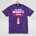 Kids Princess Girl Preschool Graduate 2018 Graduation Pre-K Mineral Wash Tshirts Mineral Purple