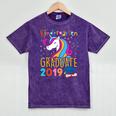 Kids Unicorn Kindergarten Graduation Graduate Shirt Mineral Wash Tshirts Mineral Purple