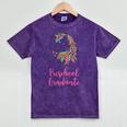 Kids Unicorn Preschool Graduation Mineral Wash Tshirts Mineral Purple