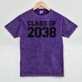 Kindergarten Class Of 2038 First Day School Graduation Mineral Wash Tshirts Mineral Purple