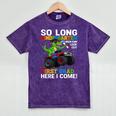 Kindergarten Graduate 2025 Kindergarten Graduation Dino Trex Mineral Wash Tshirts Mineral Purple