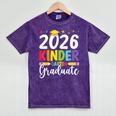 Kindergarten Graduate 2026 Preschool Graduation Kid Boy Girl Mineral Wash Tshirts Mineral Purple