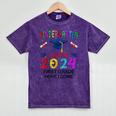 Kindergarten Graduation Class 2024 1st Grade Here I Come Mineral Wash Tshirts Mineral Purple