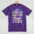 Kindergarten Graduation Kindergarten Grad Kid Girl Boy 2025 Mineral Wash Tshirts Mineral Purple