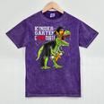 Kindergarten Grawrduate Dinosaur Graduation Cap Shirt Mineral Wash Tshirts Mineral Purple