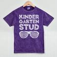 Kindergarten Stud Shirt Girl Boy Back To School Graduation Mineral Wash Tshirts Mineral Purple