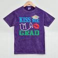 Kiss Me I'm A Grad 2018 Senior Graduation Mineral Wash Tshirts Mineral Purple