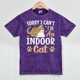 Kitty Pet Lover Introvert Person Cats Show Family Member Mineral Wash Tshirts Mineral Purple