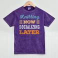 Knitting Now Minimal Socializing Introvert Vintage Mineral Wash Tshirts Mineral Purple Knitting Now Minimal Socializing Introvert Vintage Mineral Wash Tshirts Mineral Purple