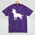 Labrador Retriever Graduation Dog Graduate For Men Women Kids Mineral Wash Tshirts Mineral Purple