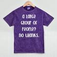 A Large Group Of People No Thanks Introvert Saying Mineral Wash Tshirts Mineral Purple