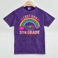 Last Day Of School Autograph 5th Grade Graduation Boys Girls Mineral Wash Tshirts Mineral Purple