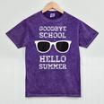 Last Day Of School Shirt Teacher Shirt Graduation Shirt Men Women Kids Mineral Wash Tshirts Mineral Purple