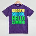Last Day Of School Shirt Teacher Tee Graduation Mineral Wash Tshirts Mineral Purple