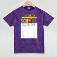 Last Day Of School Sign My Shirt Autograph Graduation Mineral Wash Tshirts Mineral Purple