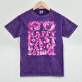 Last Day Of School Teacher Students School Graduation Groovy Mineral Wash Tshirts Mineral Purple