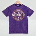 My Last First Day Senior 2025 Graduation Class Of 2025 Mineral Wash Tshirts Mineral Purple