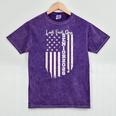 Last First Day Senior 2026 USA Flag Graduation Class Of 2026 Mineral Wash Tshirts Mineral Purple