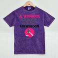 Lawyer Attorney Law School Graduation Female Women Mineral Wash Tshirts Mineral Purple