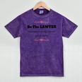 Lawyer Law School Graduation T Shirt Female Graduate Mineral Wash Tshirts Mineral Purple
