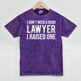 Lawyer Parents Father Mother T-Shirt Law School Graduation Mineral Wash Tshirts Mineral Purple