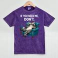 Lazy Raccoon Sarcastic Introvert Humor Japanese Animal Mineral Wash Tshirts Mineral Purple