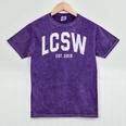LCSW 2019 Graduation Shirt Mineral Wash Tshirts Mineral Purple