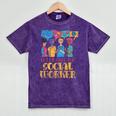 Let Me Call The Social Worker Job Graduation Work Mineral Wash Tshirts Mineral Purple