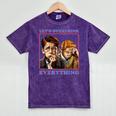 Let's Overthink Everything Shirt Antisocial Introvert Mineral Wash Tshirts Mineral Purple