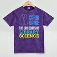 Librarian Library Science Major Masters Degree Graduation Mineral Wash Tshirts Mineral Purple