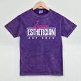 Licensed Esthetician 2023 Graduation Mineral Wash Tshirts Mineral Purple