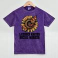 Licensed Masters Social Work Worker LMSW Graduation 2026 Mineral Wash Tshirts Mineral Purple
