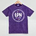 Licensed Practical Nurse Est 2026 LPN LVN Nursing Graduation Mineral Wash Tshirts Mineral Purple
