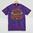 Licensed Social Worker Masters MSW LMSW Graduation 2026 Premium Tri-Blend Mineral Wash Tshirts Mineral Purple