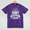 Lilian Personalized Name Sports Fan Birthday Graduation Mineral Wash Tshirts Mineral Purple